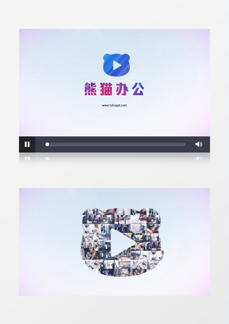 多图片汇集企业logo标题展示片头