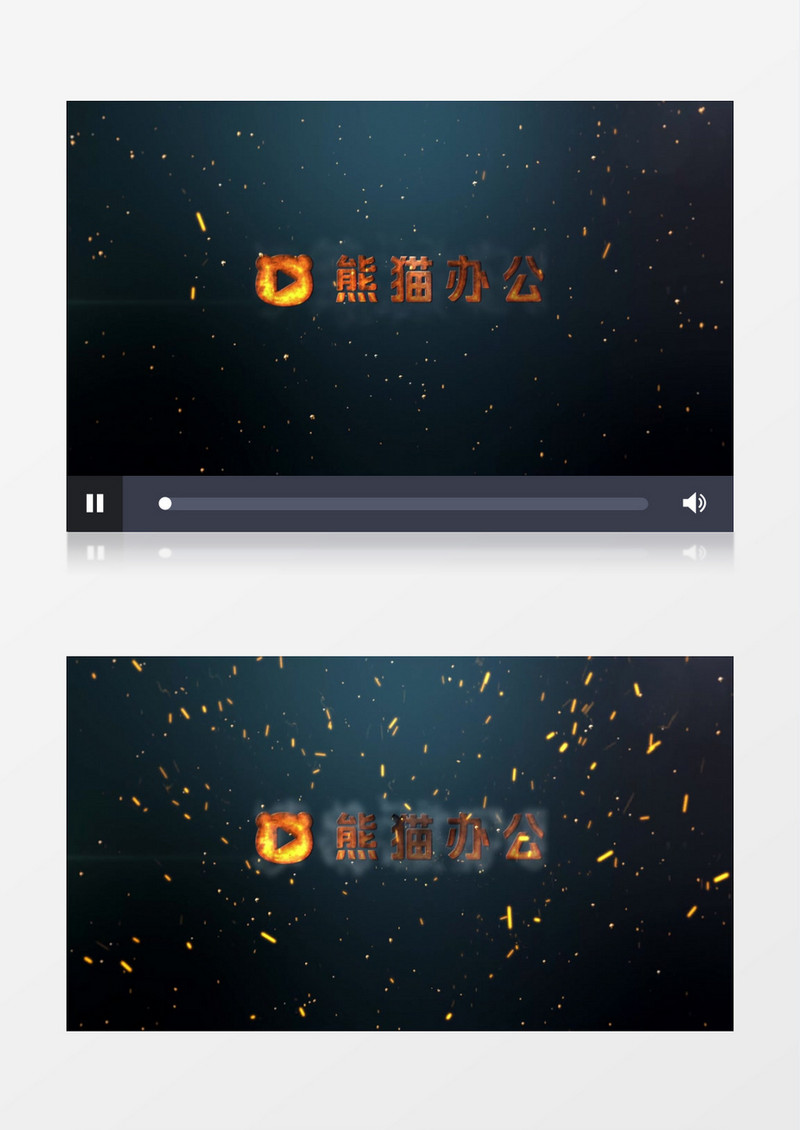 大气震撼运动火焰Logo动画AE视频模板