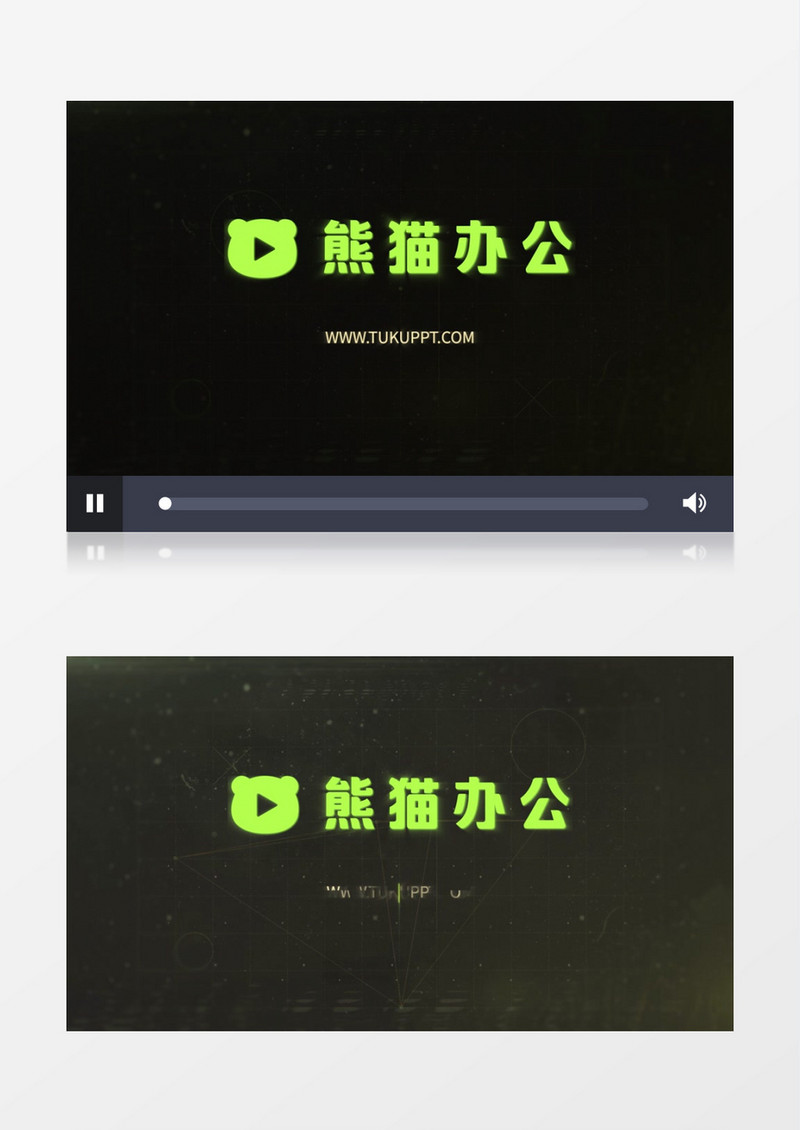 科技感信号损坏图形Logo动画AE视频模板