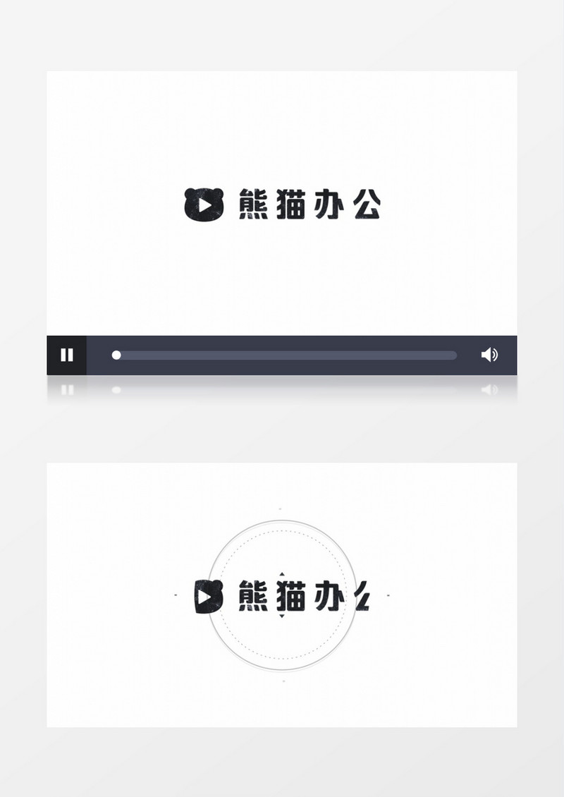  扁平化简单图形Logo动画AE视频模板