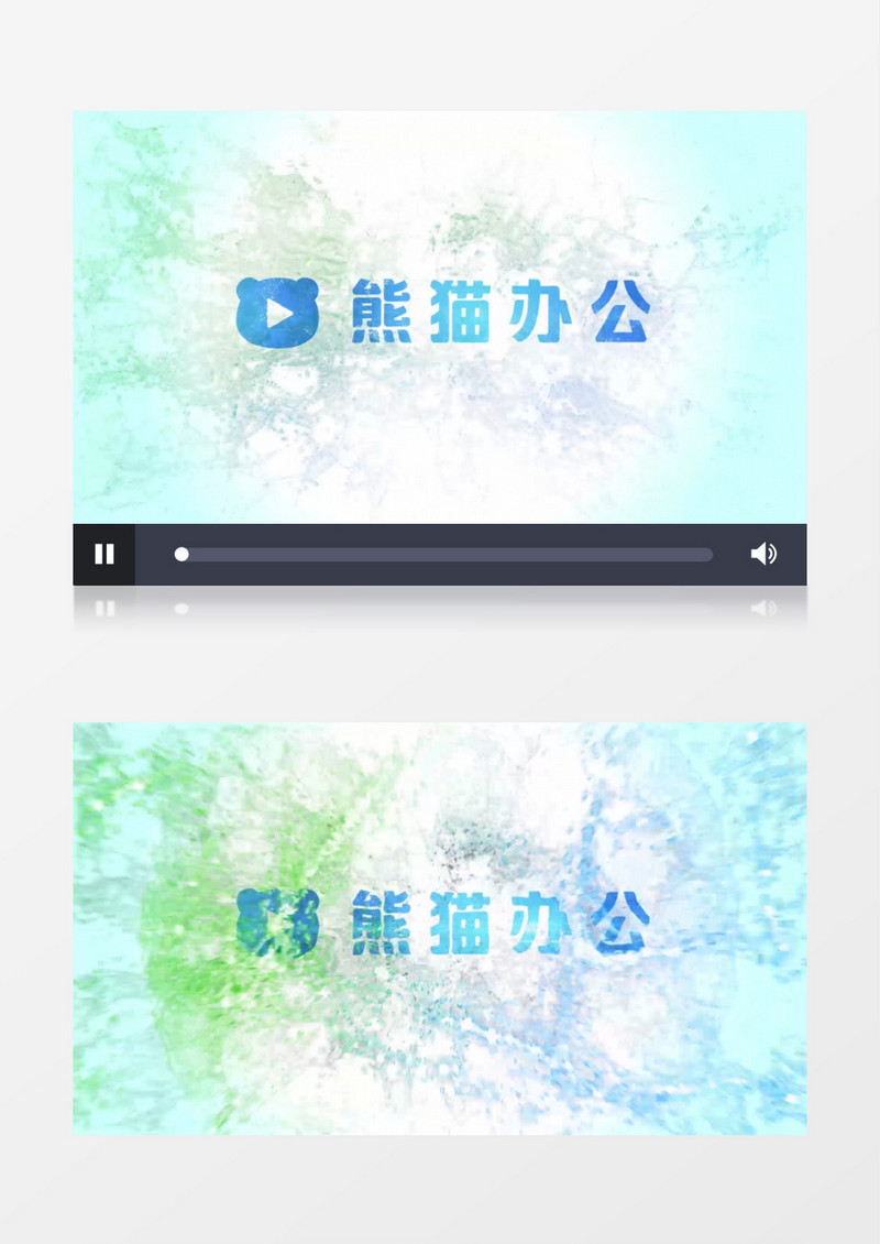 液体飞溅散开Logo动画AE视频模板