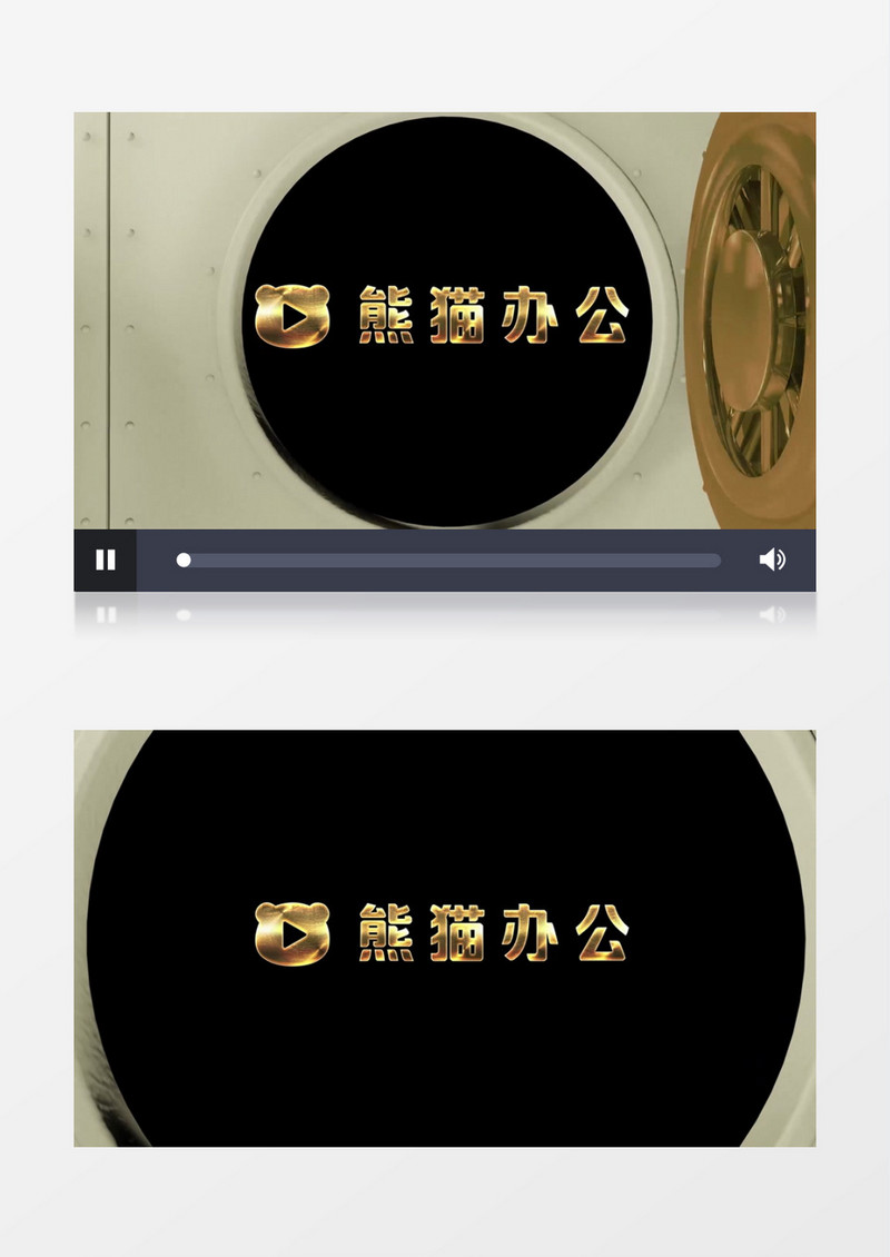 安全保险门动画ae视频模板