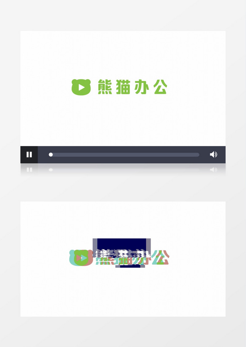 创意点线故障效果logo动画AE视频模板