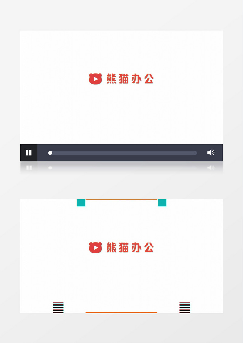 创意彩色图形logo动画AE视频模板