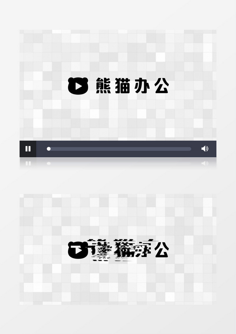 简洁马赛克图形变化logo展示AE视频模板