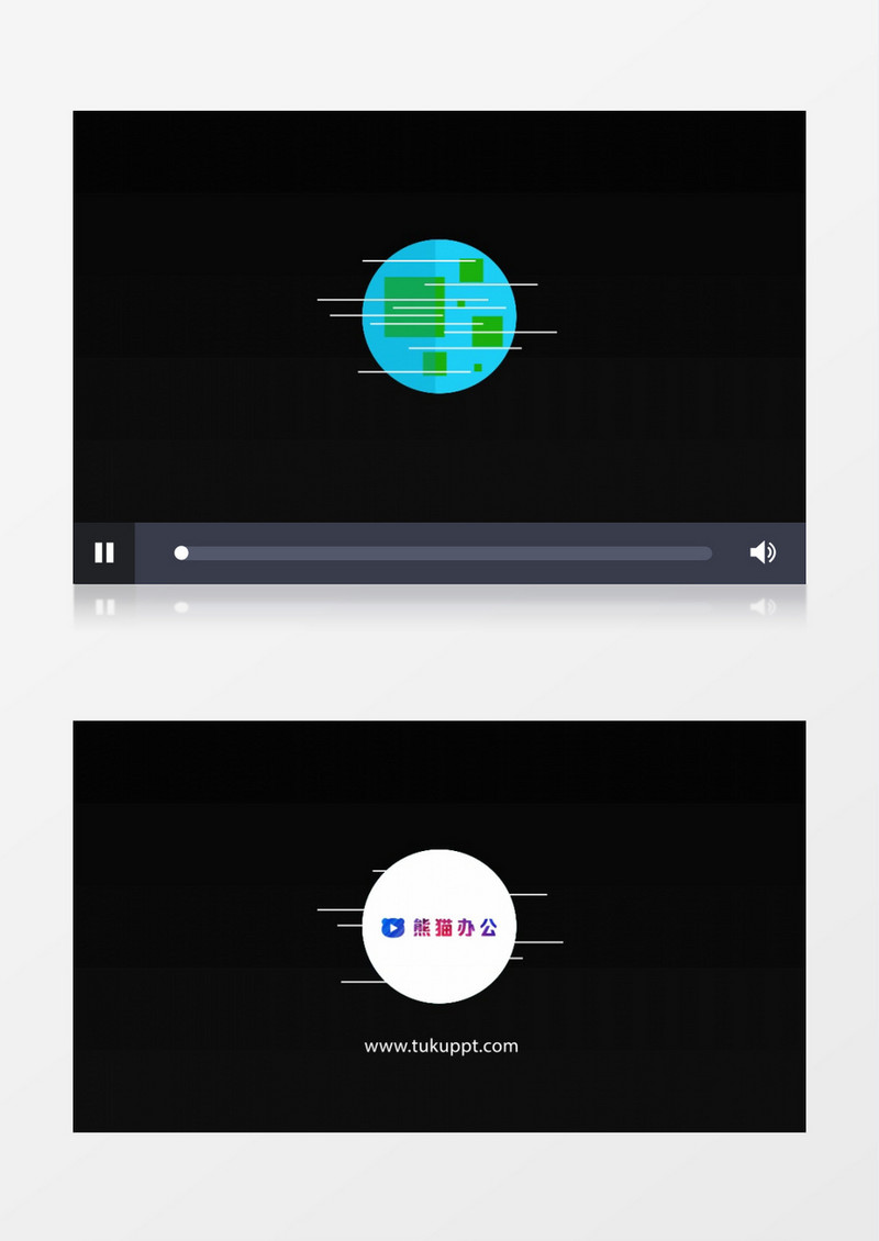 迷你宇宙地球logo标志动画AE模板