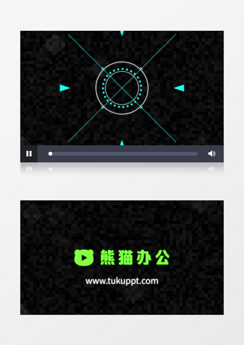 简洁点线动感图形logo展示AE视频模板