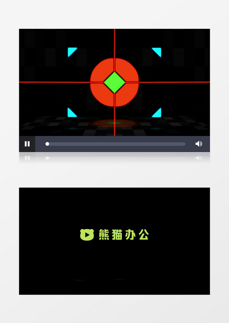 科技感信号图形动感射线图形logo动画AE视频模板