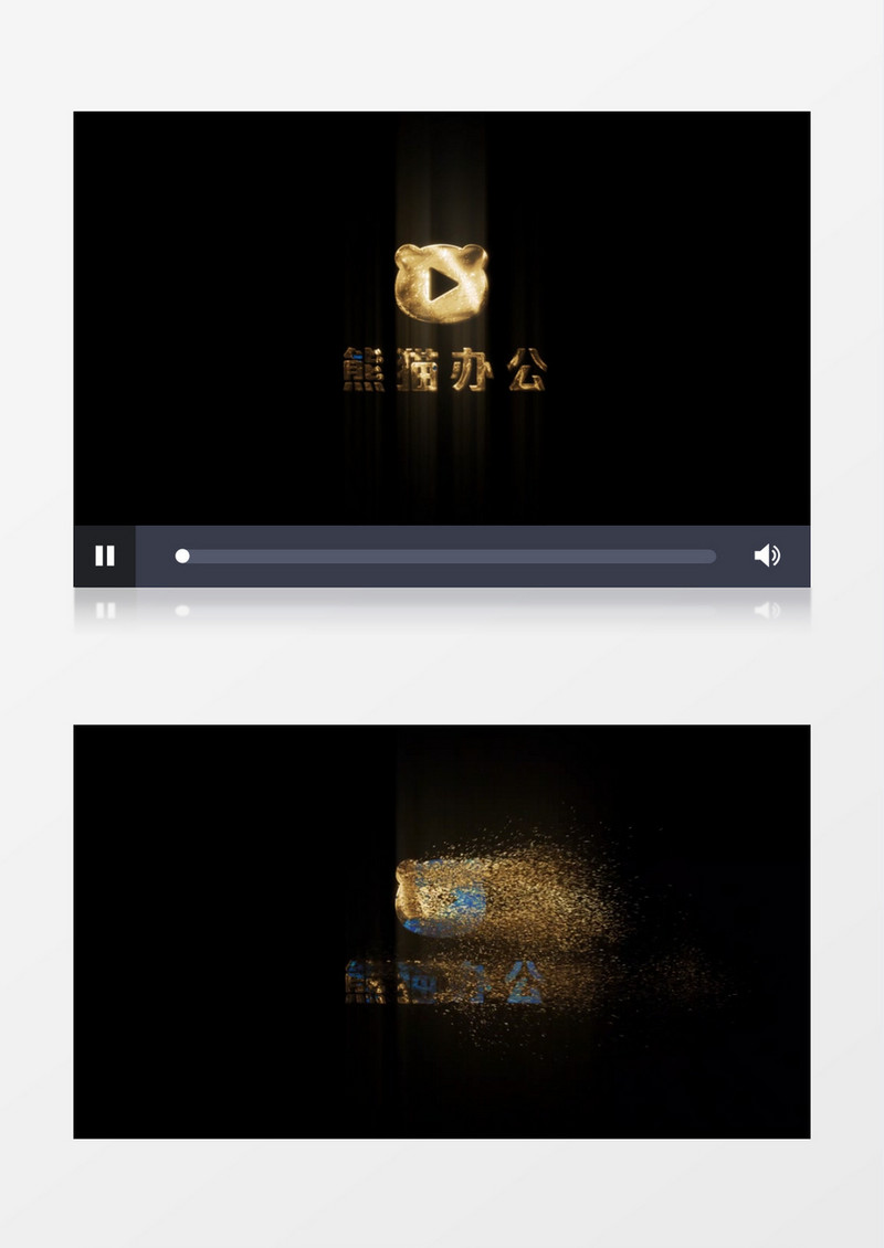 大气创意震撼粒子logo入场展示ae视频模板