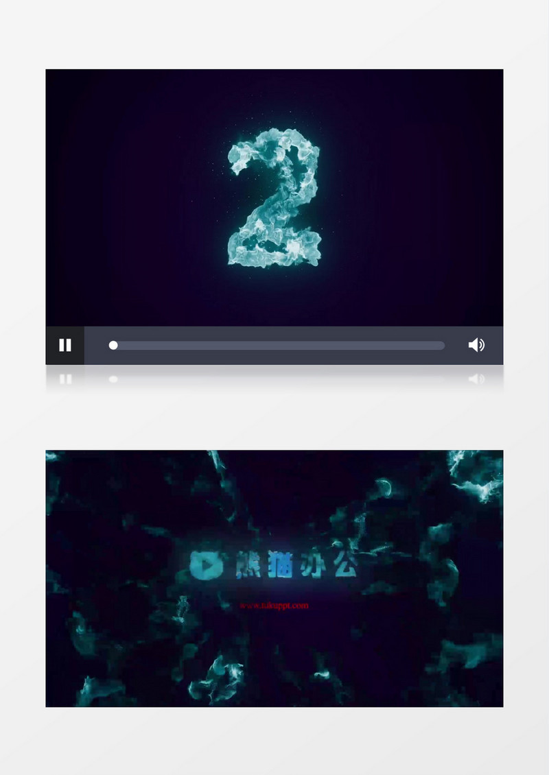 抽象冰火特效倒计时ae视频模板