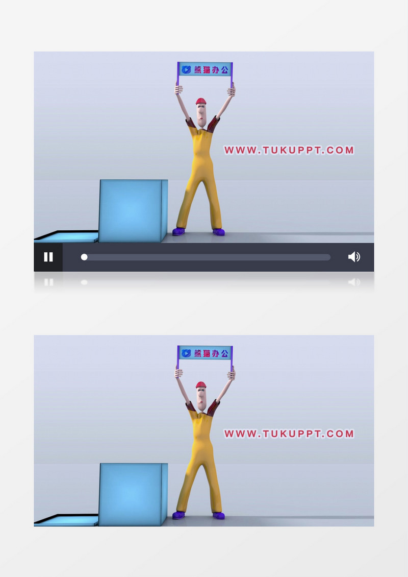  三维卡通角色LOGO动画AE模板