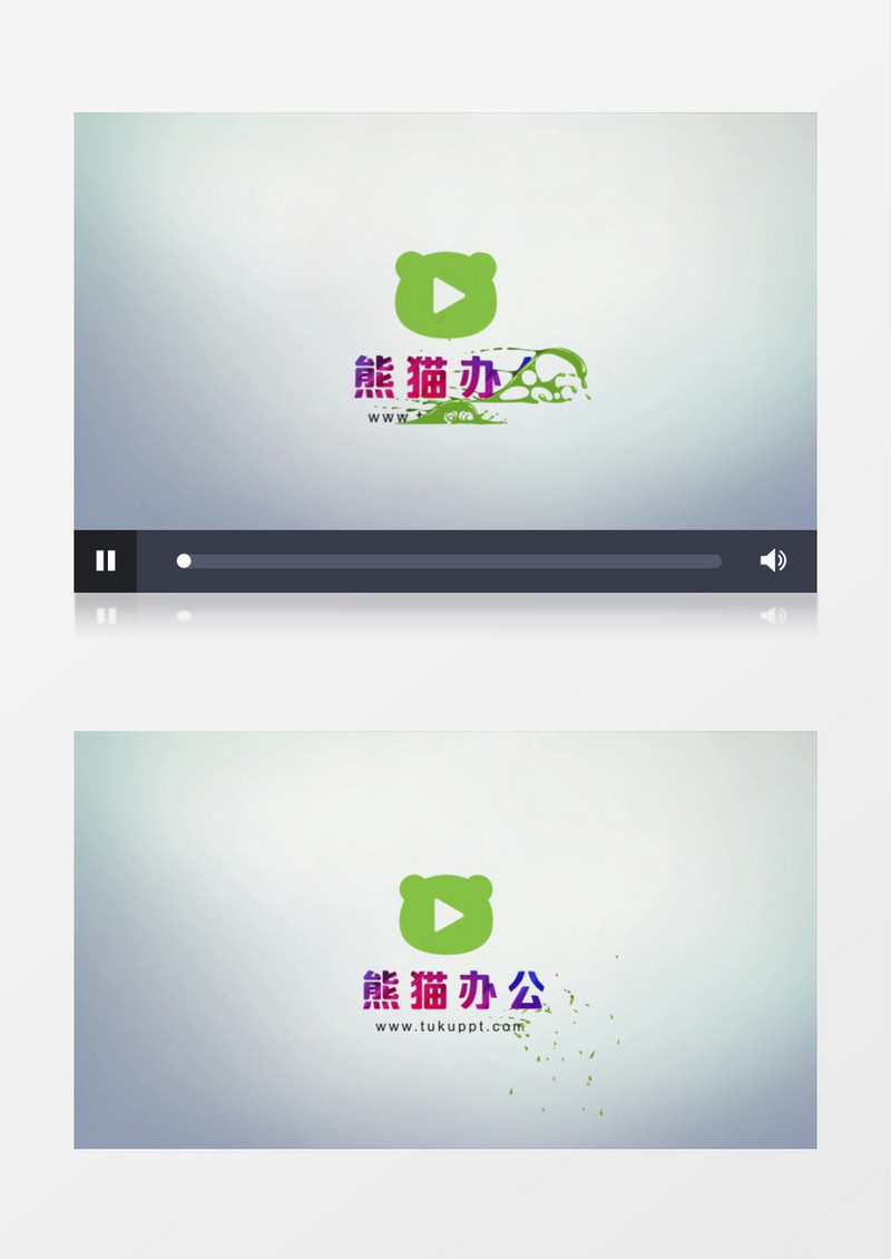 简洁手绘流体logo标志动画展示ae模板