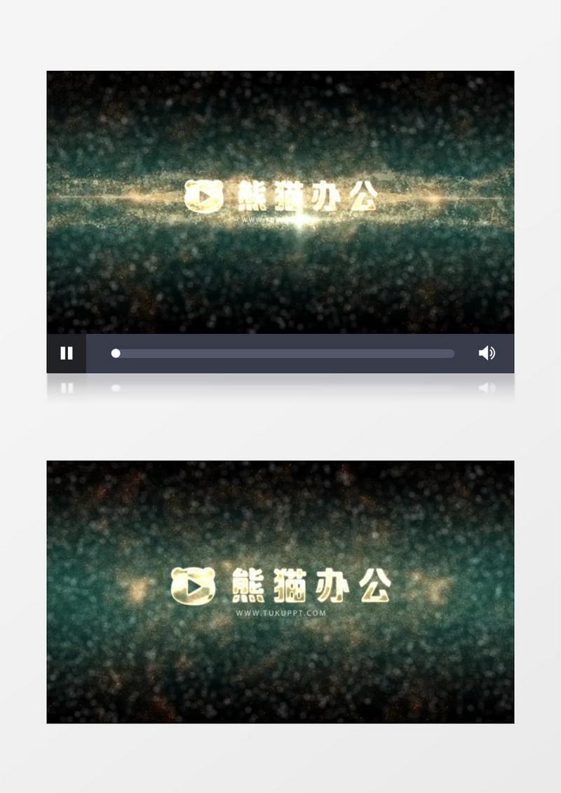 金色史诗粒子动画logo标志展示ae模板