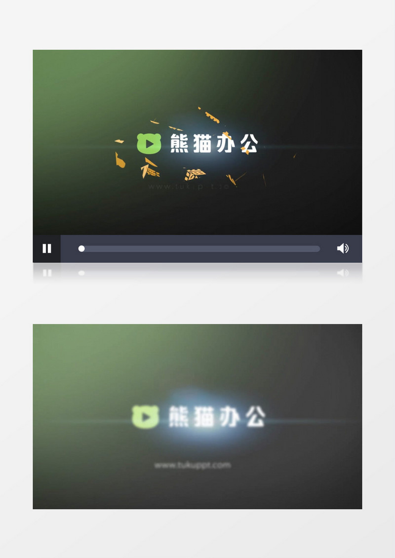 有趣粒子logo破碎入场展示ae视频模板