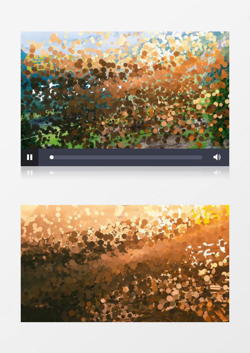 简洁油画粒子转场视频幻灯片ae模板