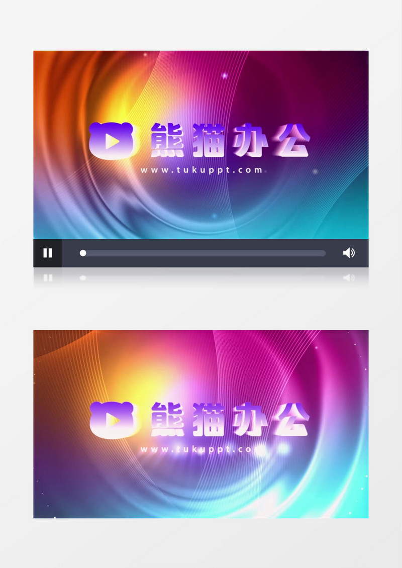 多彩动画logo标志展示ae模板