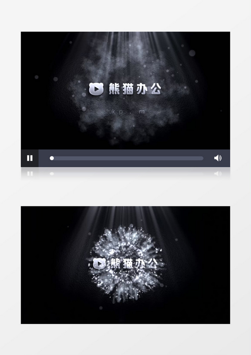 银色高端优雅logo标志展示ae模版