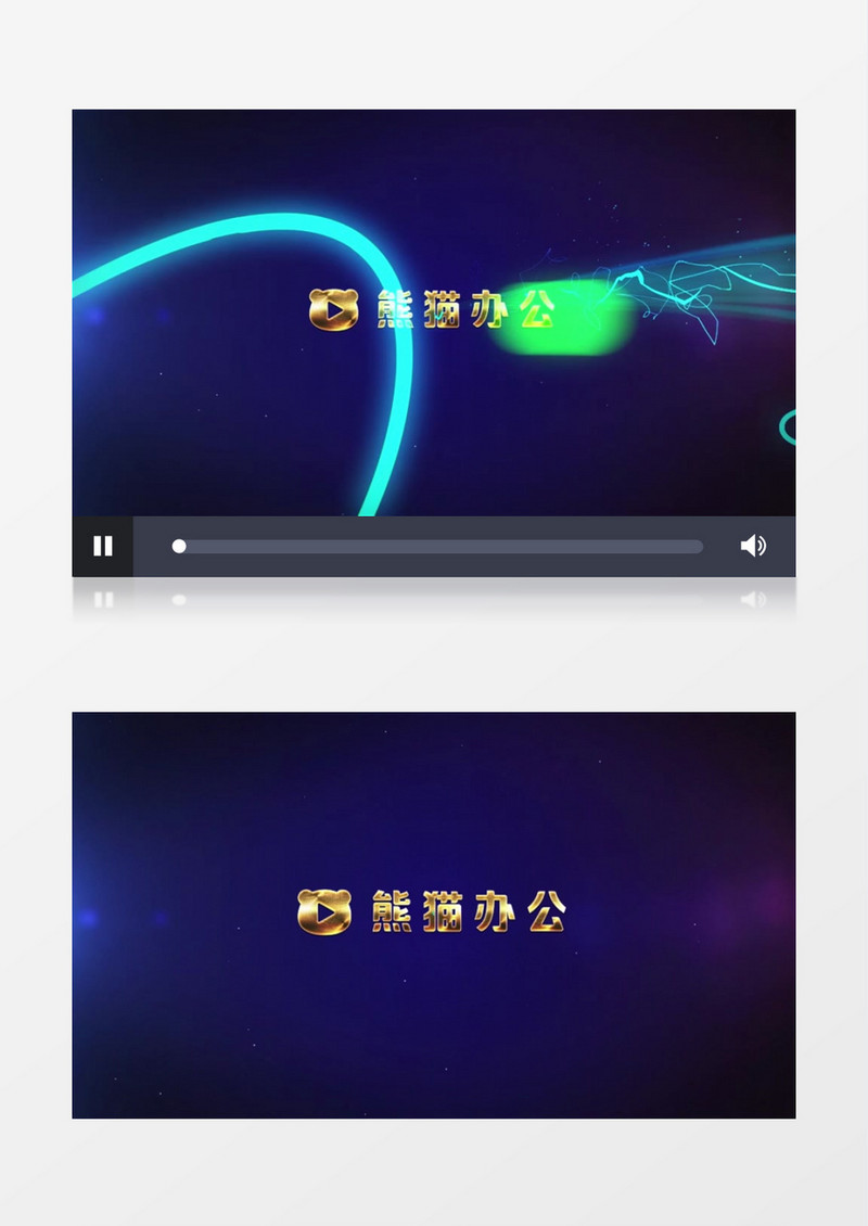 时尚彩色粒子线logo标志ae模板