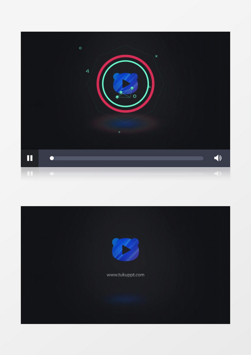 简洁形状连线变换logo标志ae模板