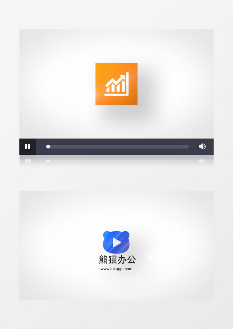 迷你翻转logo标志展示ae模版