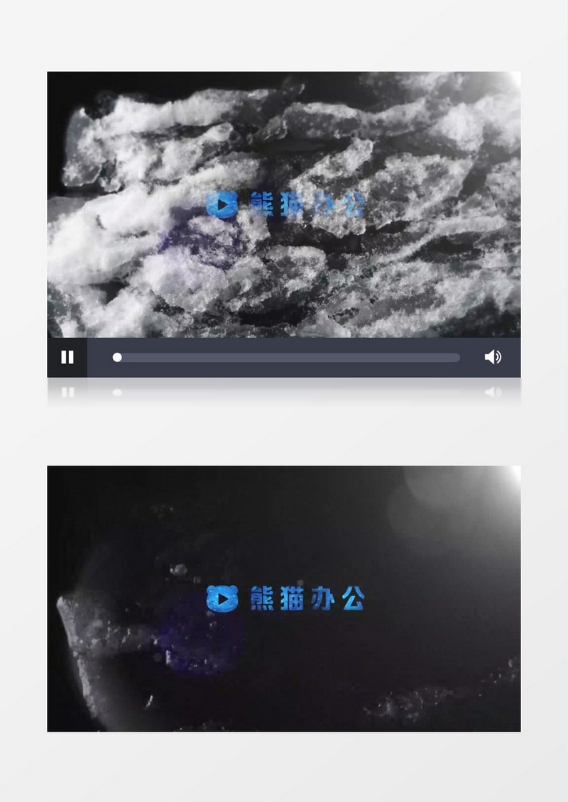 雪花创意logo入场展示ae视频模板