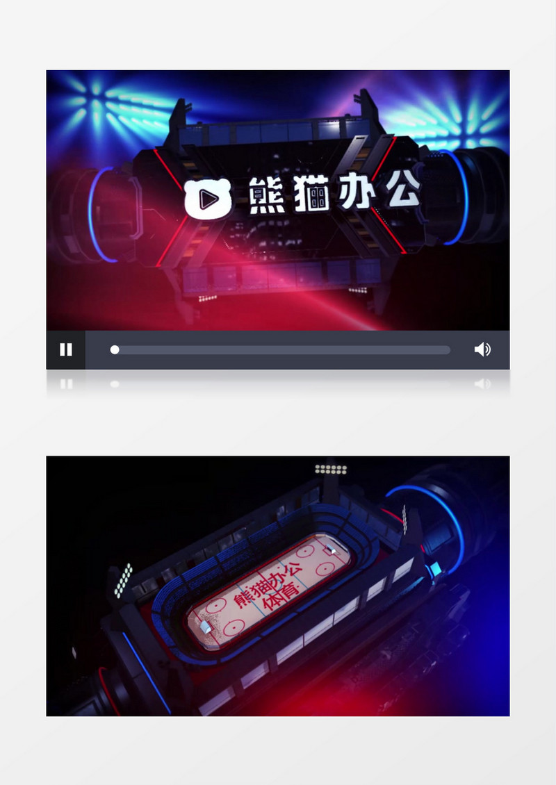 大气机械体育赛事荧屏动作片头ae模板