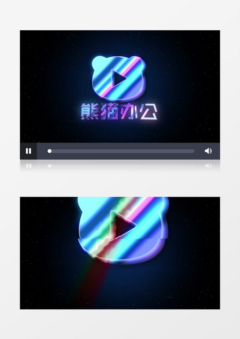 时尚文字logo入场展示ae视频模板