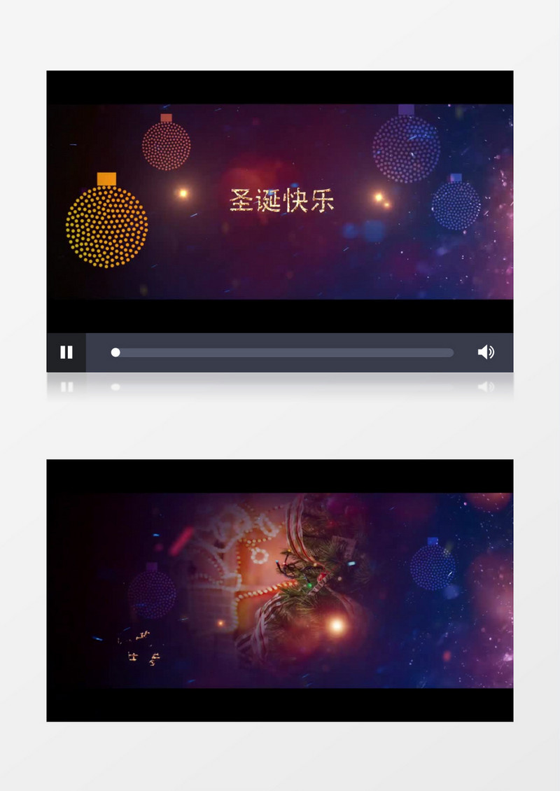 美丽吊坠圣诞视频展示ae视频模板