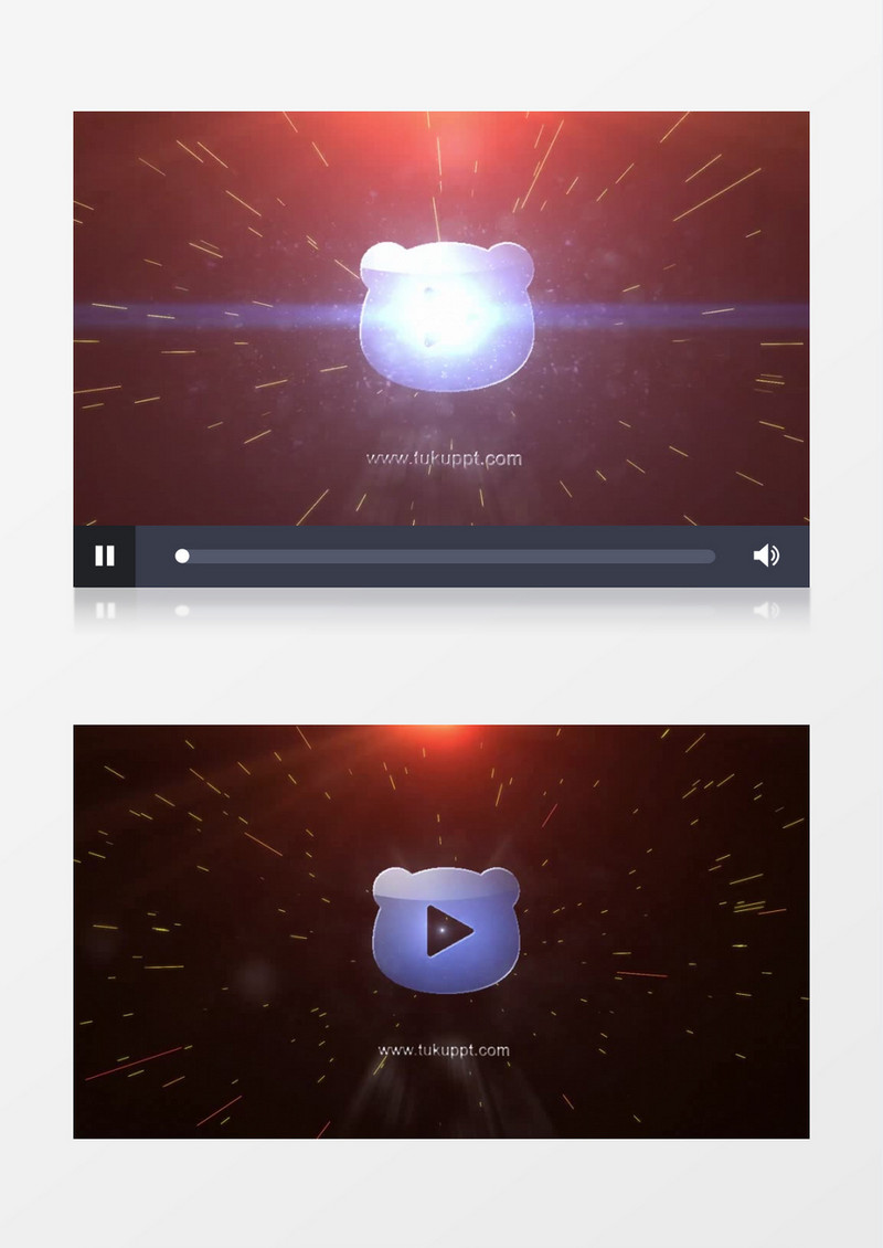 星光空间动画标志ae视频模板