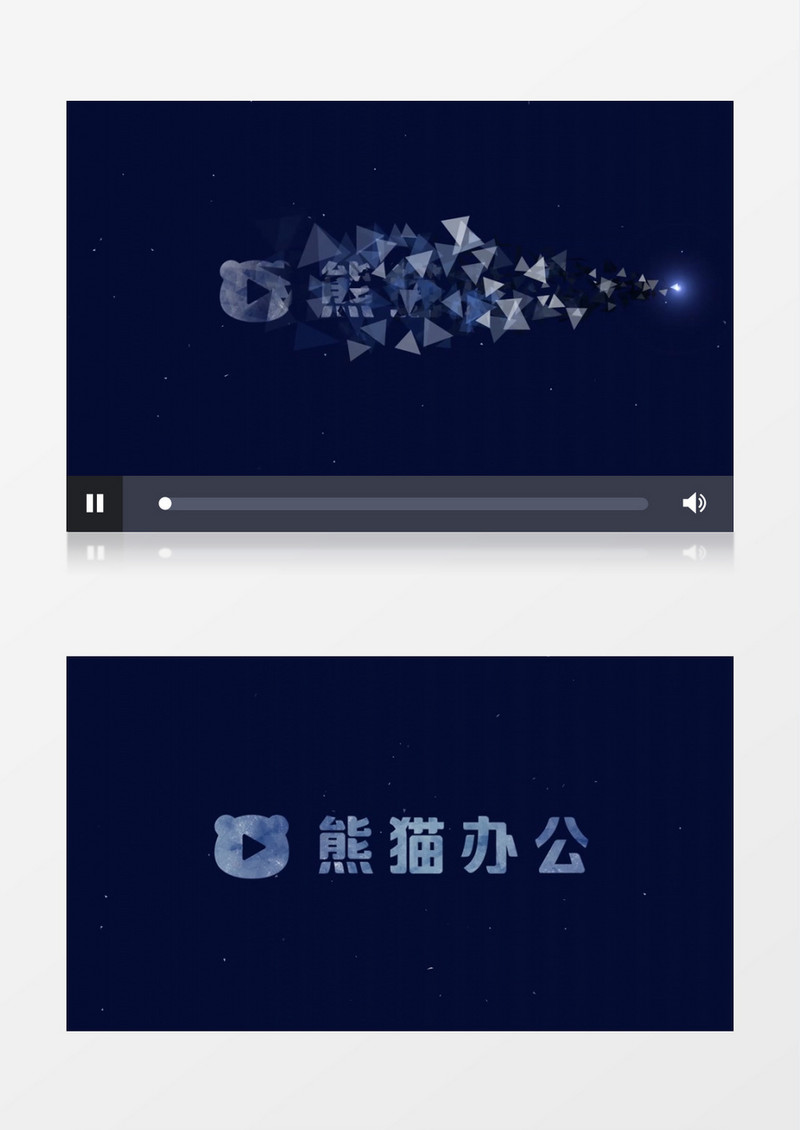 创意晶格化logo入场展示ae视频模板
