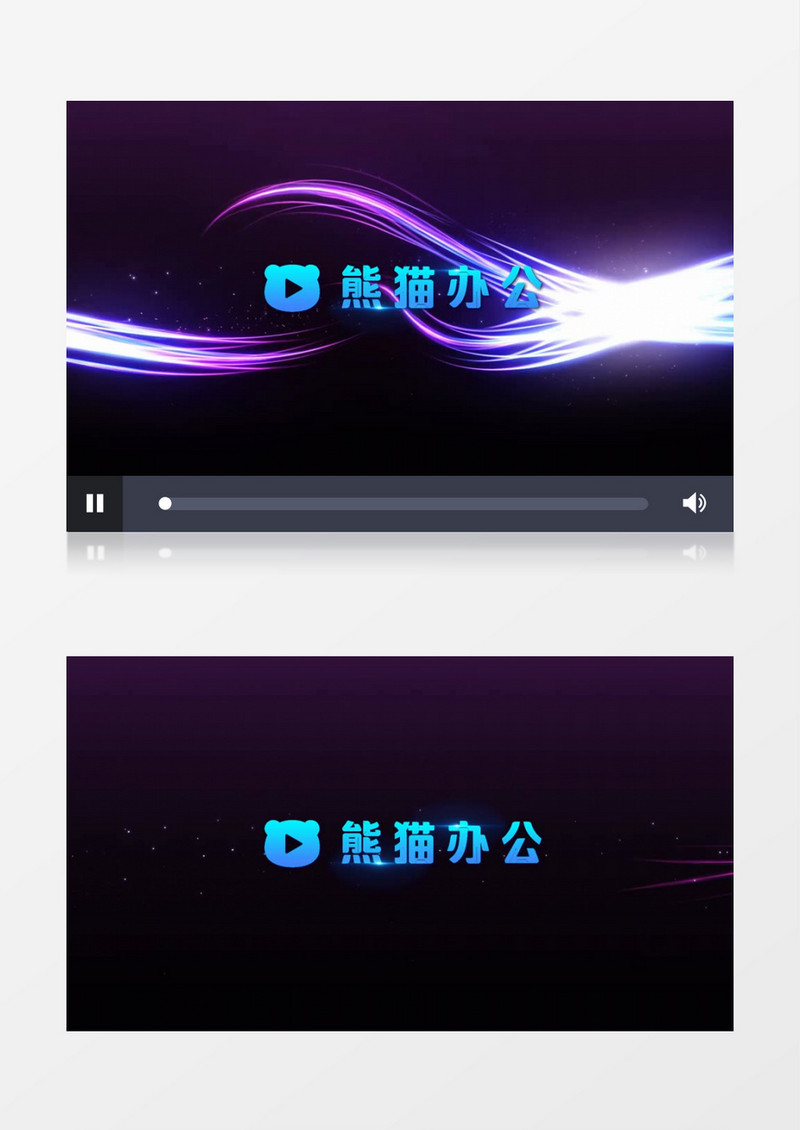 优雅粒子流动展示会声会影视频模板