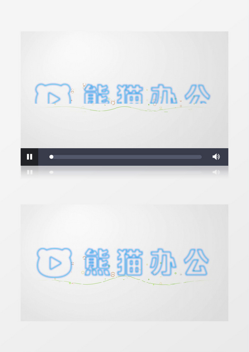 炫彩波浪线条LOGO会声会影模板