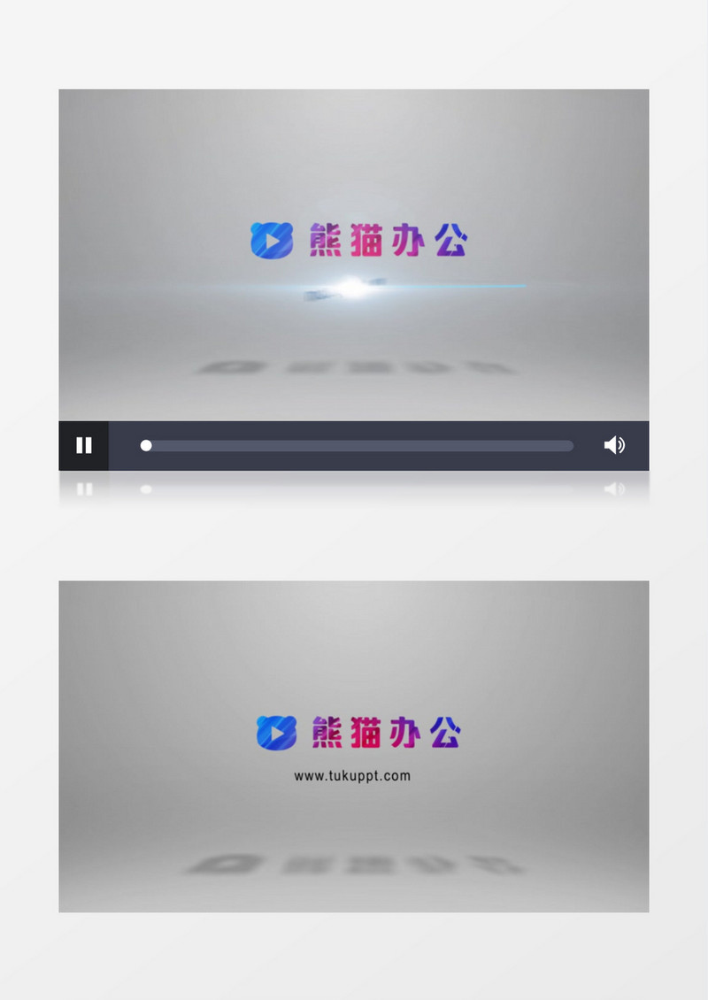 简约效果酷炫光效商务标志动画logo展示AE视频模板