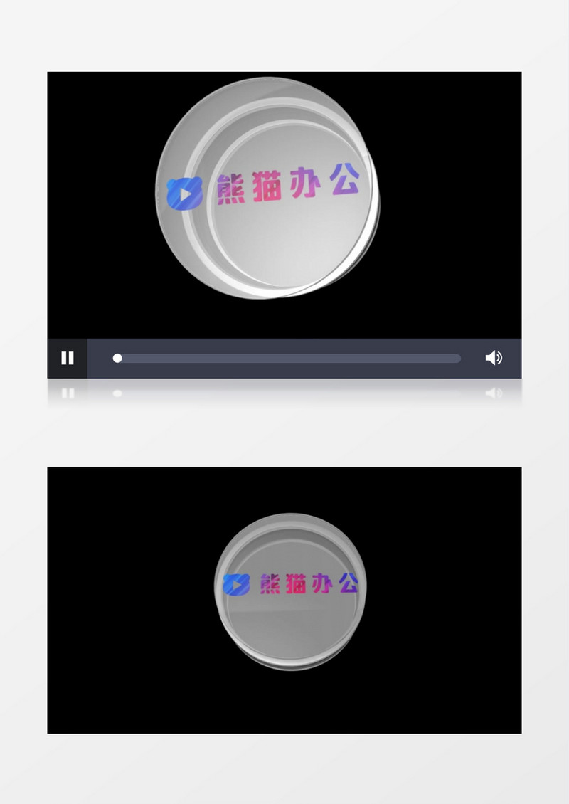 圆形动画标志展示logo演绎视频ae模板