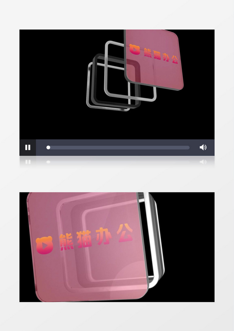 立体企业logo动画标志展示ae模板