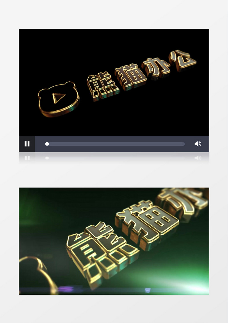 金属质感粒子流体标志logo展示AE视频模板
