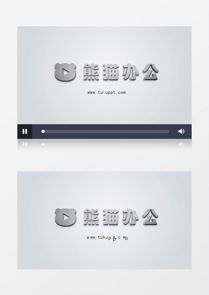 简洁清爽质感标志logo展示AE视频模板