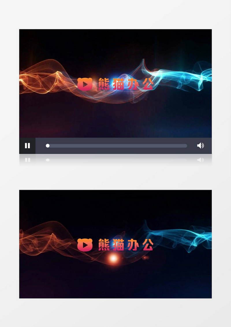 炫酷彩条碰撞LOGO会声会影模板