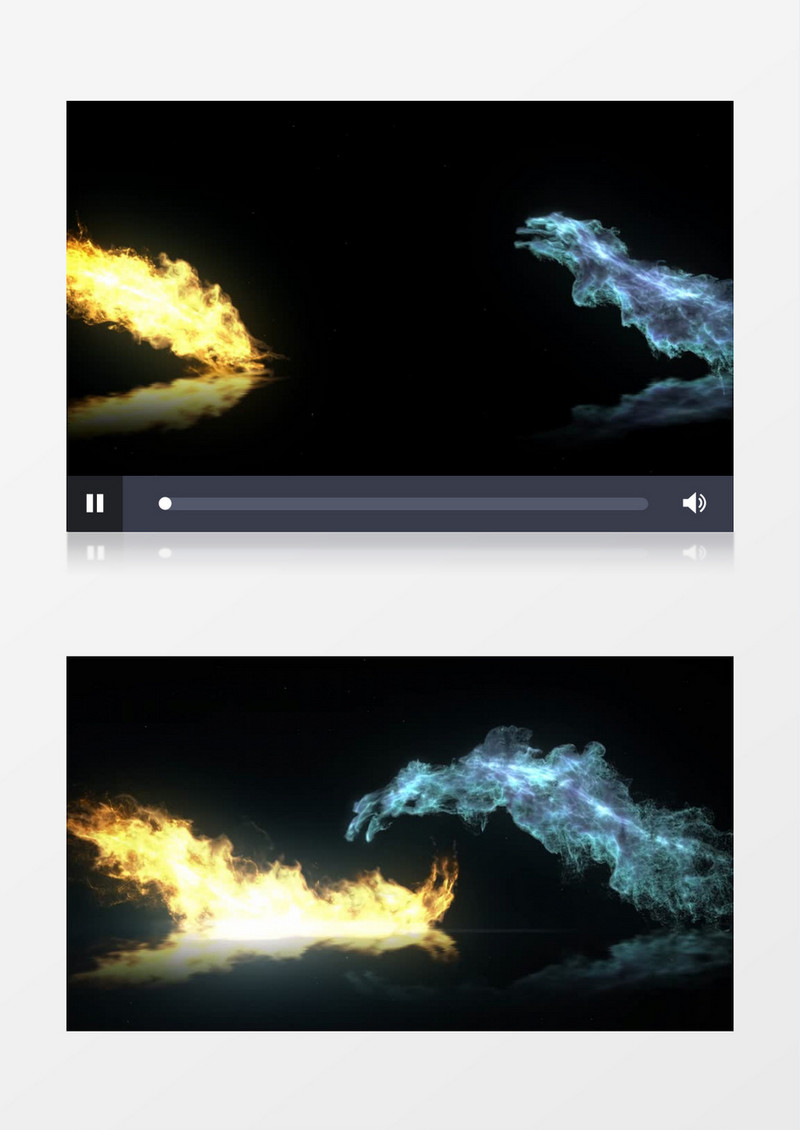 炫酷星光火焰动态光效视频素材