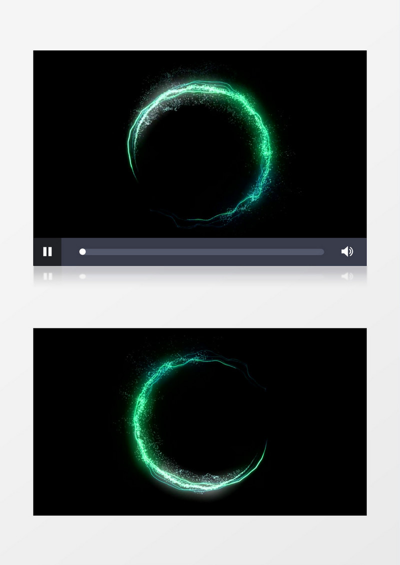 炫酷绿色梦幻粒子动态光效视频素材