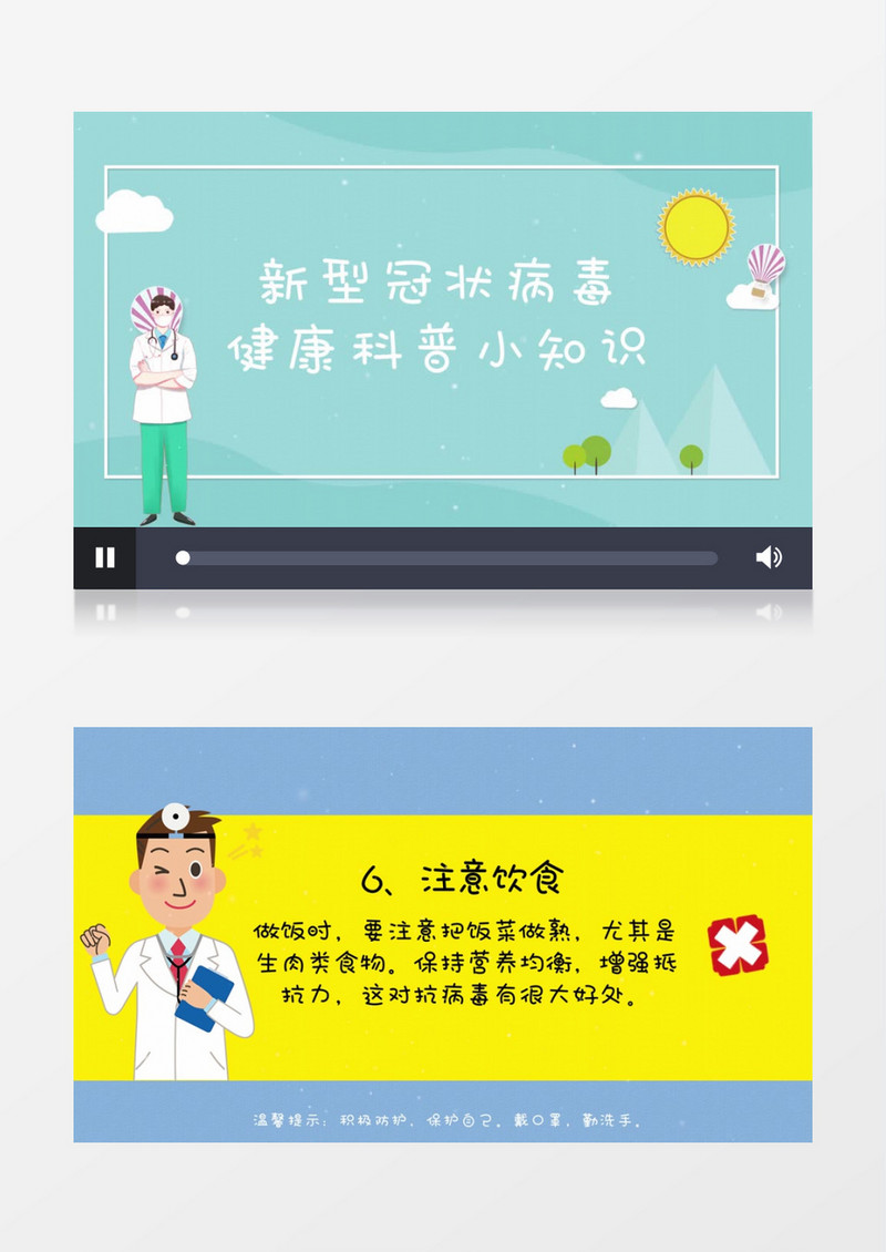 预防新型冠状病毒科普小知识ae模板