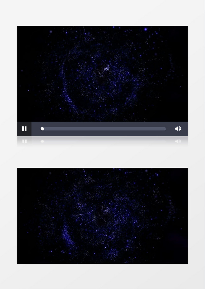 蓝色星空特效动态粒子视频