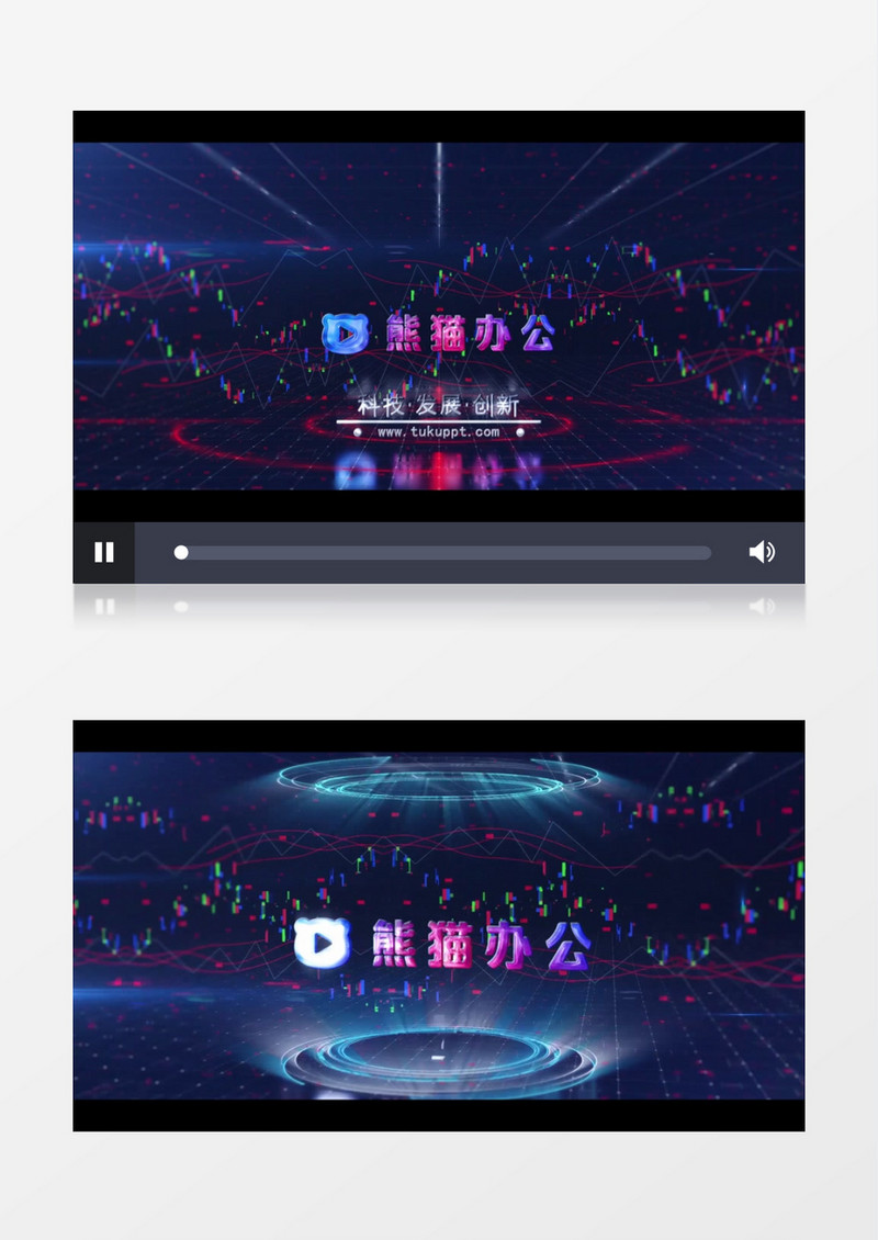 三维HUD线条主题科技片头AE模板