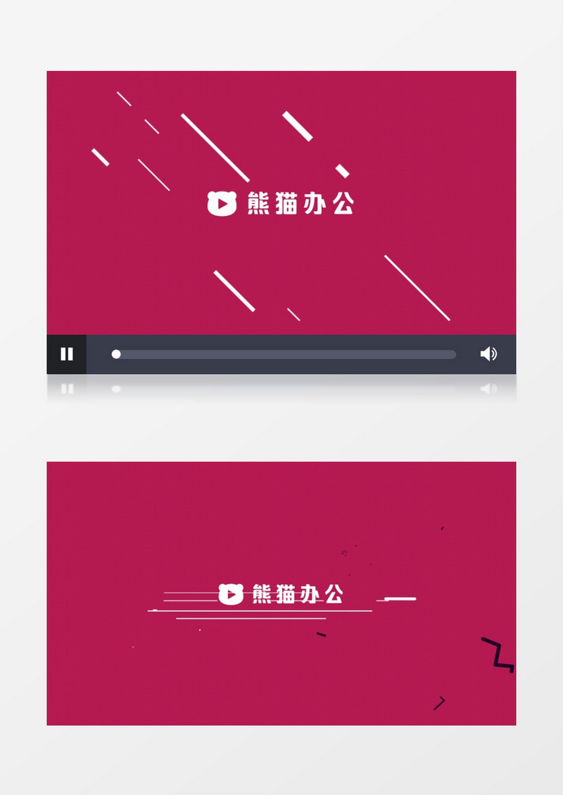 简洁时尚logo演绎会声会影模板
