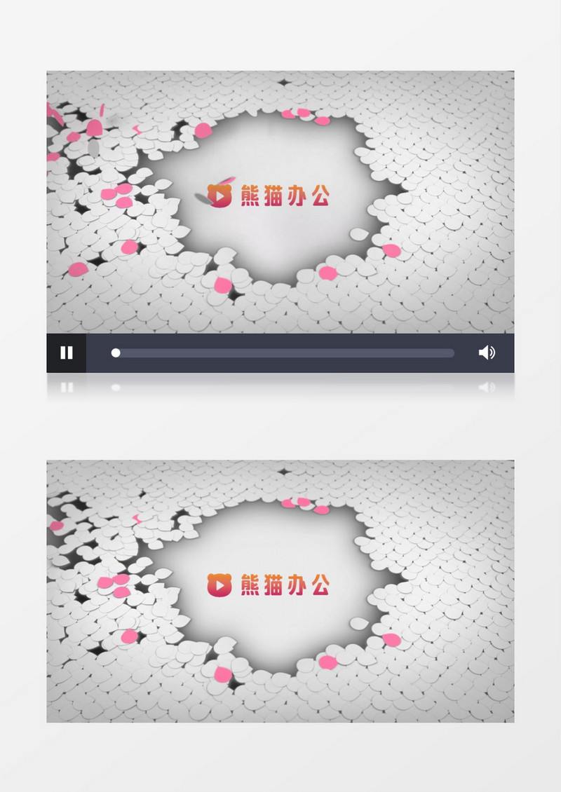简洁商务企业logo动画会声会影模板