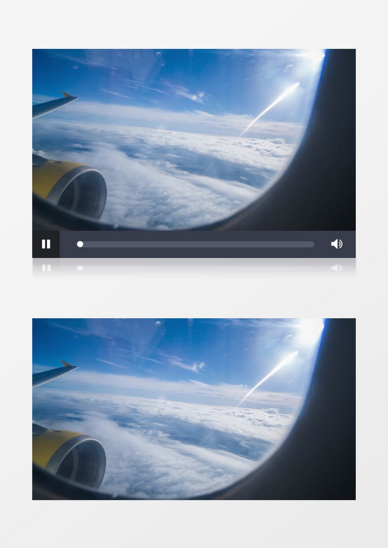 机舱空中瞰景展示实拍视频