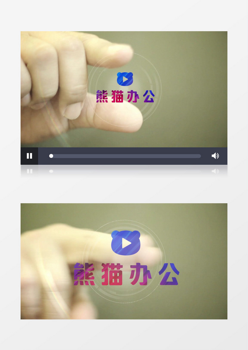 创意放大循环logo动画pr模板