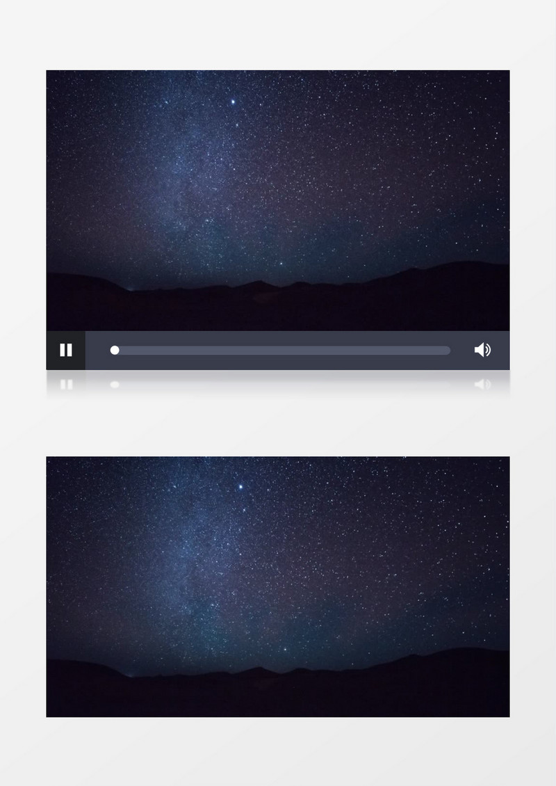 夜晚星空移动美丽风景实拍视频