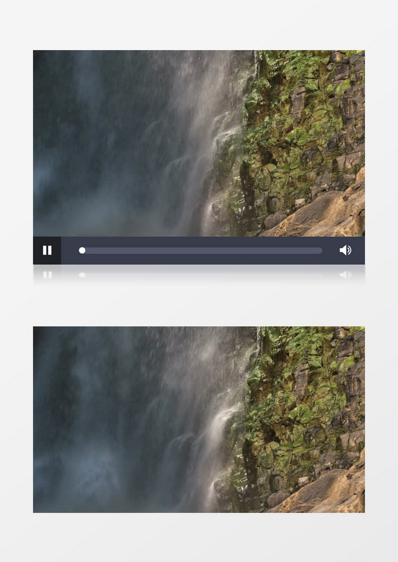 山间瀑布飞流水风景实拍视频