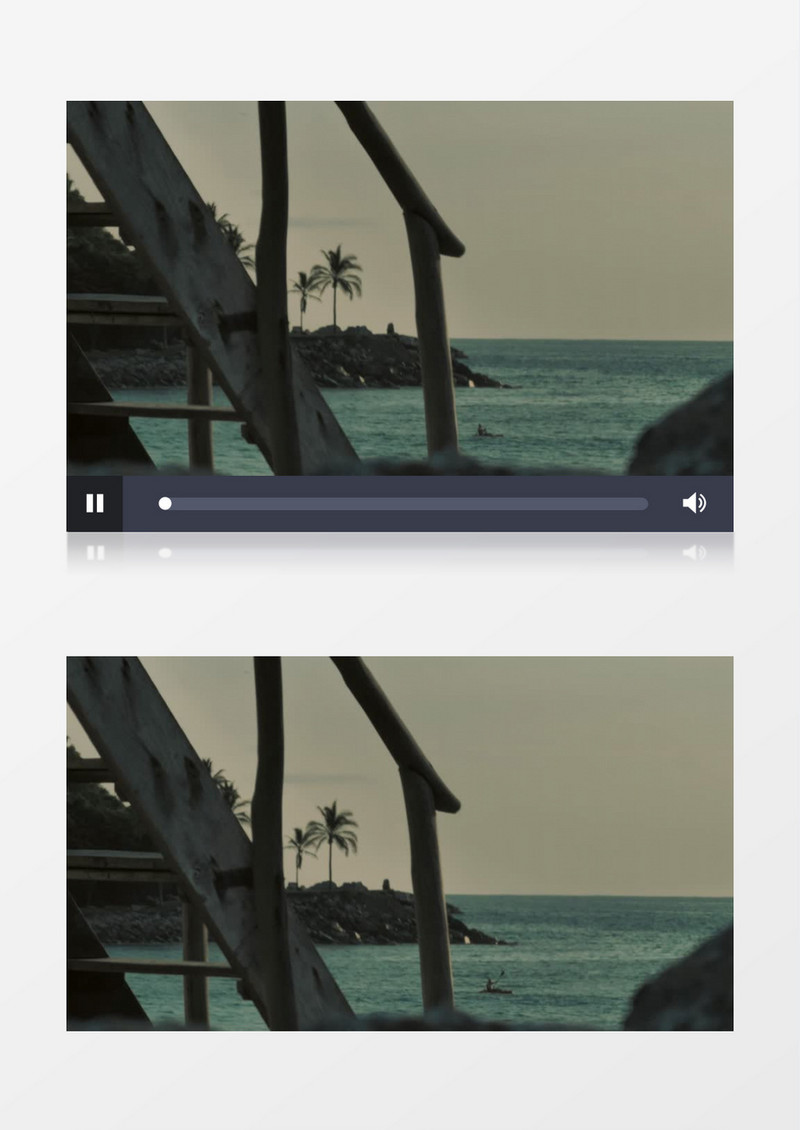 海上皮艇游行景色实拍视频